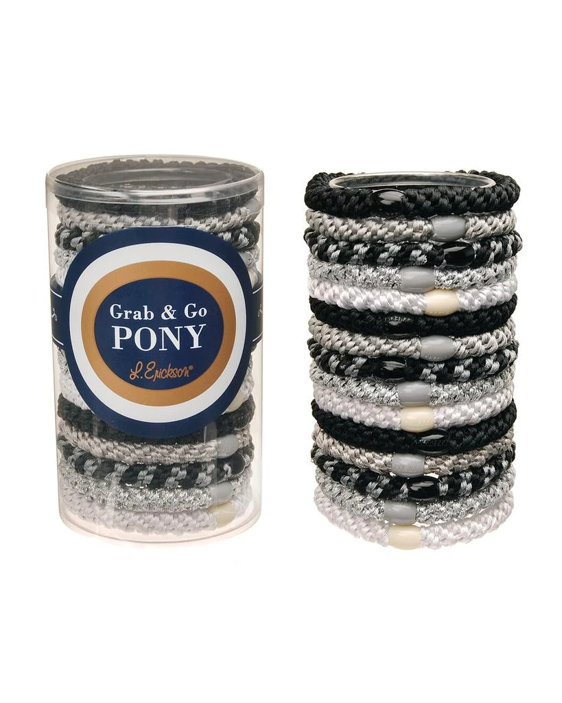 商品L. Erickson|Grab & Go Pony Elastics Tube, Set of 15,价格¥135,第2张图片详细描述