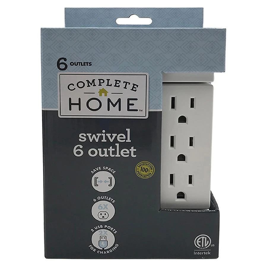 商品Walgreens|Swivel 6 Outlet 2 USB Ports,价格¥69,第1张图片