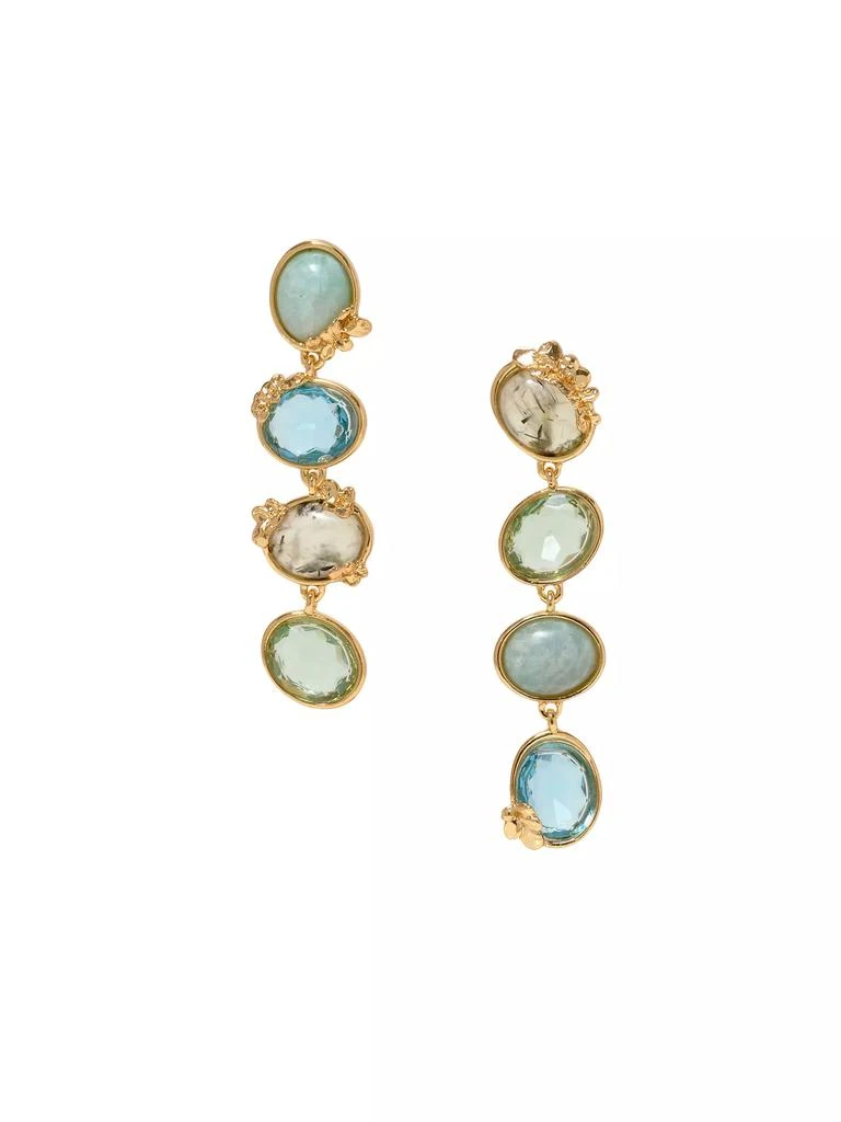 商品Mignonne Gavigan|Rabia 14K-Gold-Plated &amp; Multi-Stone Drop Earrings,价格¥1312,第1张图片