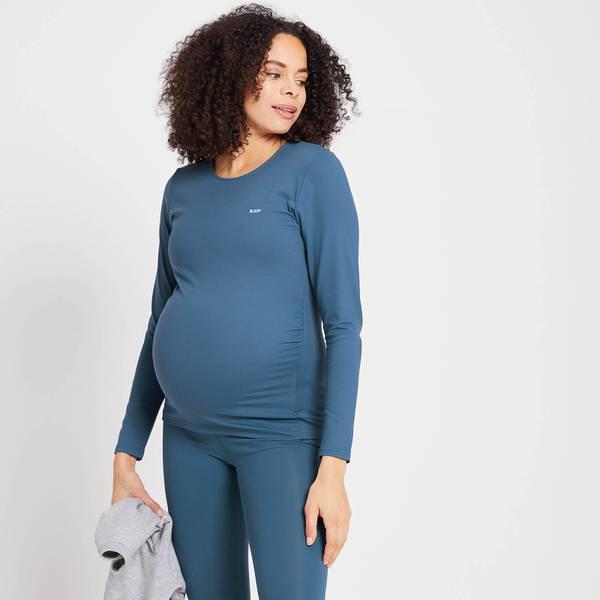 商品Myprotein|MP Women's Power Maternity Long Sleeve Top - Dust Blue,价格¥199,第1张图片