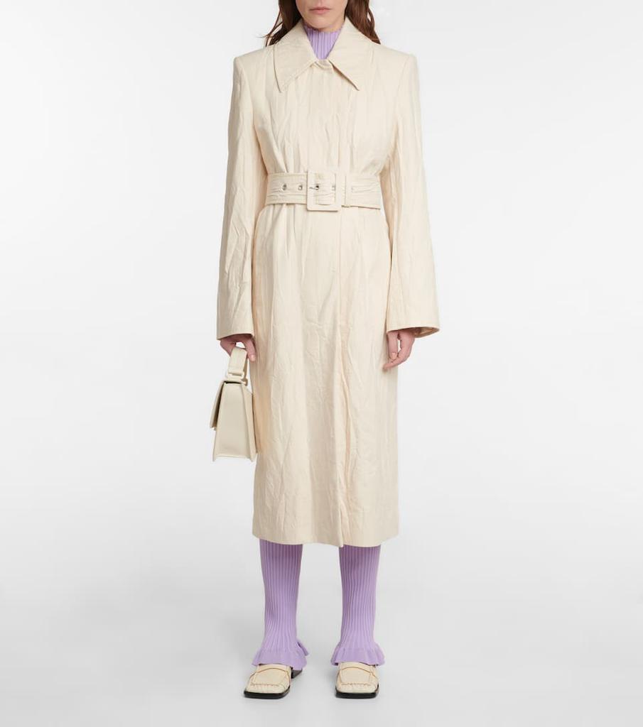 商品Acne Studios|Belted cotton twill coat,价格¥3887,第4张图片详细描述