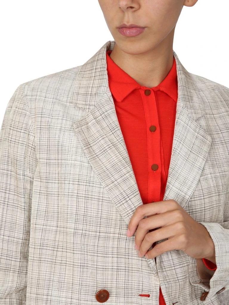 商品ALYSI|Alysi Double-Breasted Checked Blazer,价格¥1794,第4张图片详细描述