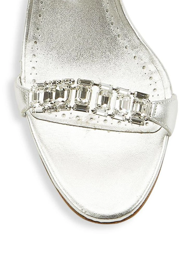 商品Manolo Blahnik|Manolo Blahnik - Dallifac Leather Open Toe Sandals,价格¥3277,第3张图片详细描述