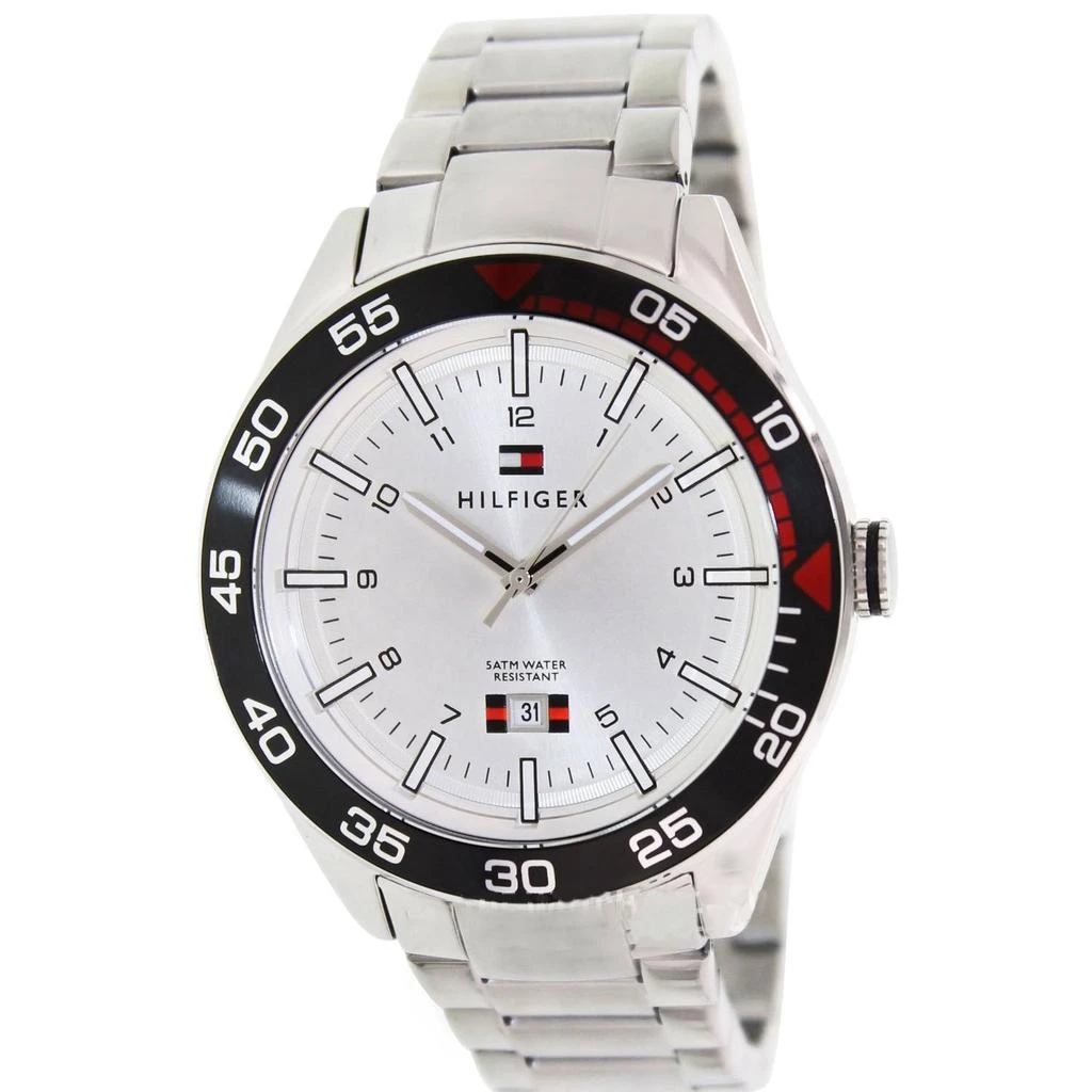 商品Tommy Hilfiger|Tommy Hilfiger Men's Cool Sport Silver Dial Watch,价格¥609,第1张图片