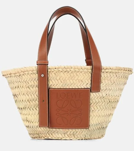 商品Loewe|S号皮革边饰竹篮托特包,价格¥5169,第1张图片