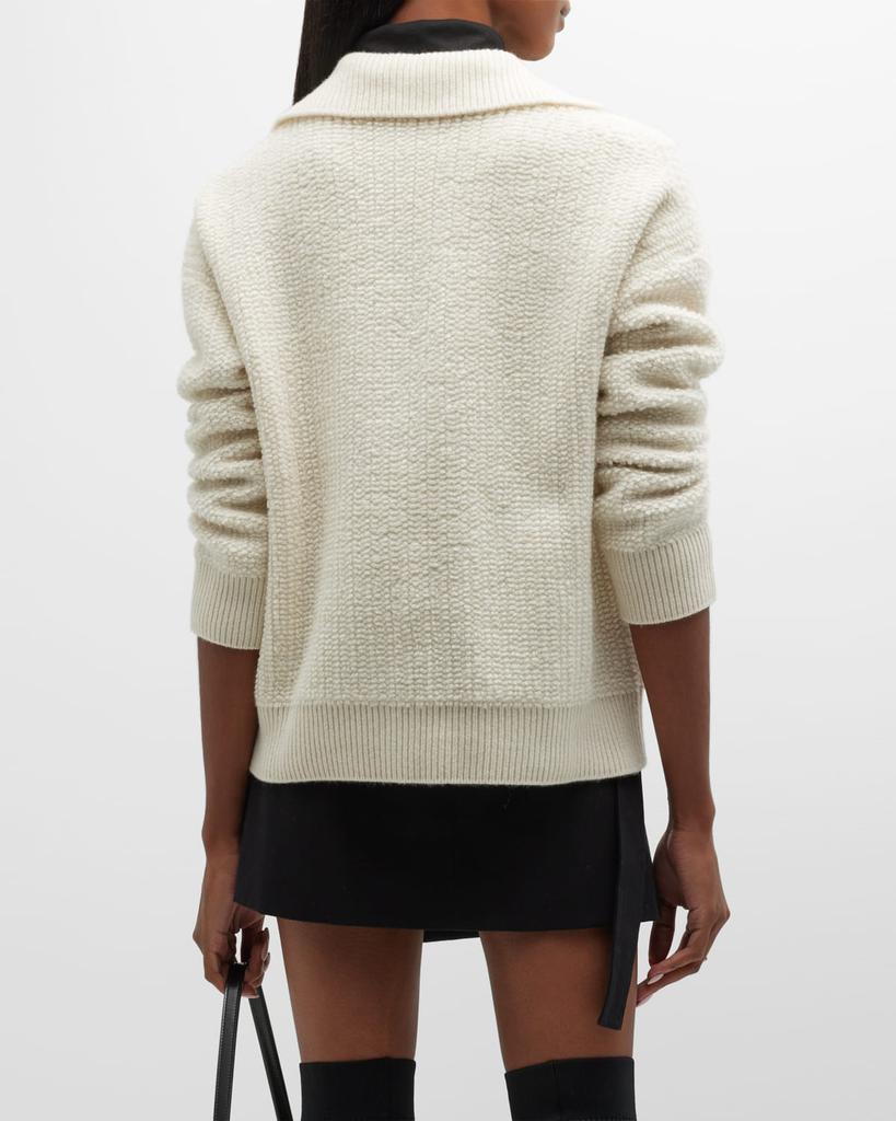 Denise Cashmere Open-Collar Pullover Sweater商品第6张图片规格展示