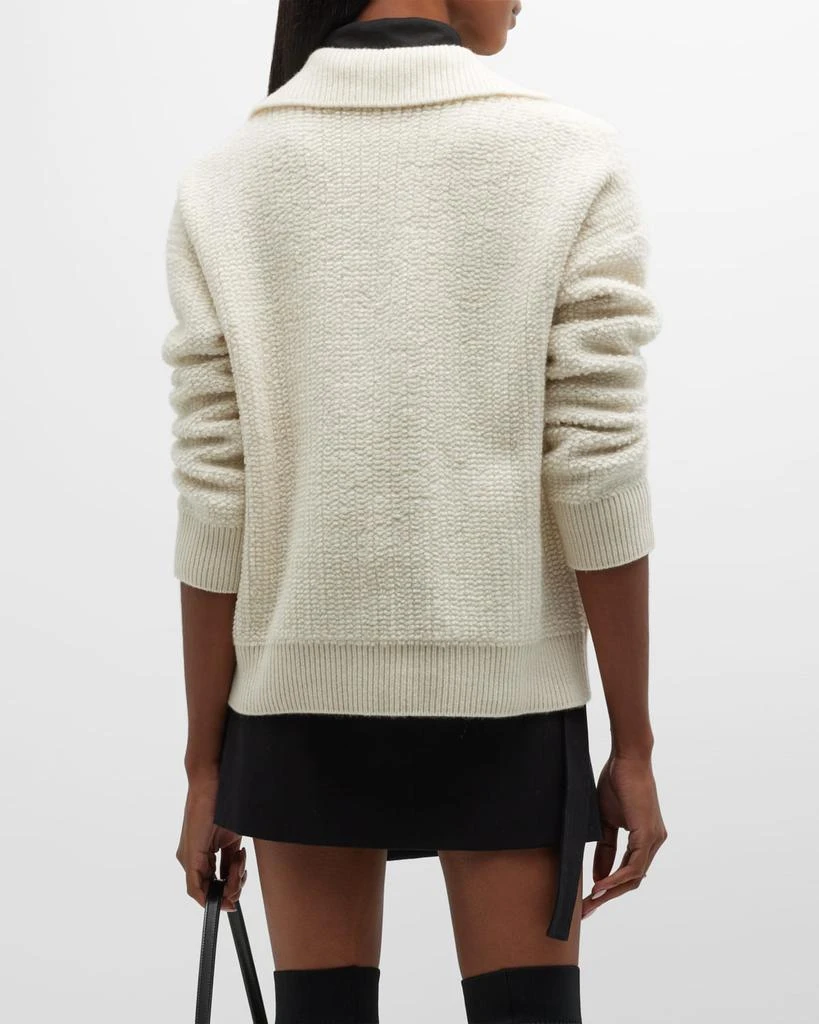 Denise Cashmere Open-Collar Pullover Sweater 商品