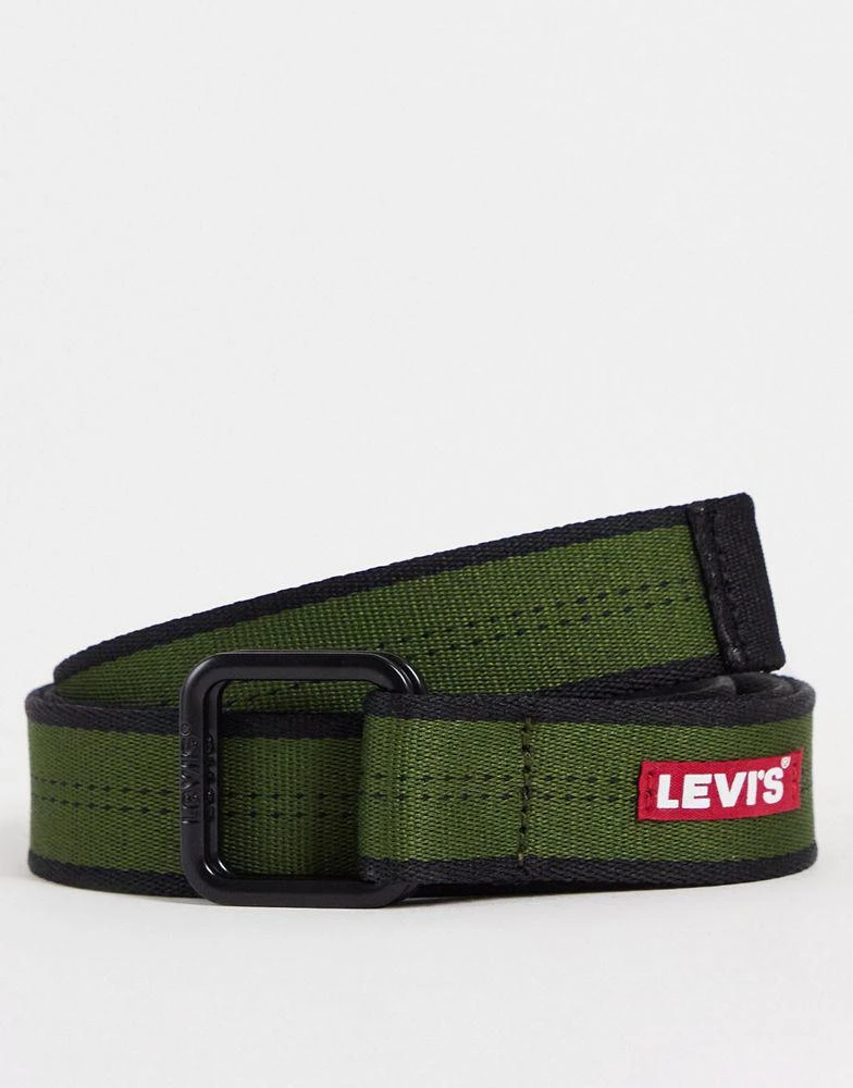 商品Levi's|Levi's web belt with baby boxtab logo in green,价格¥236,第1张图片