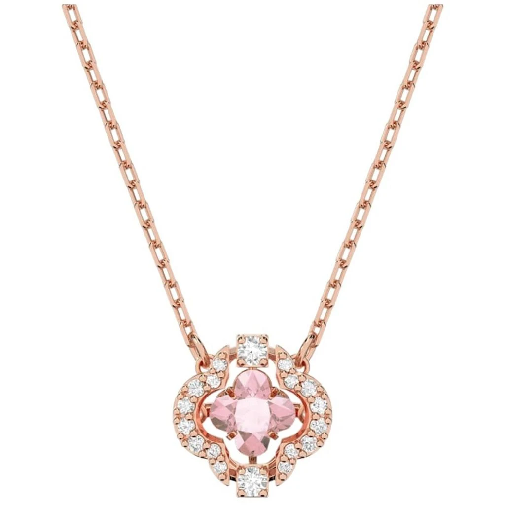 商品Swarovski|Swarovski Women's Necklace - Sparkling Dance Pink Stone Rose Gold Chain | 5514488,价格¥642,第1张图片