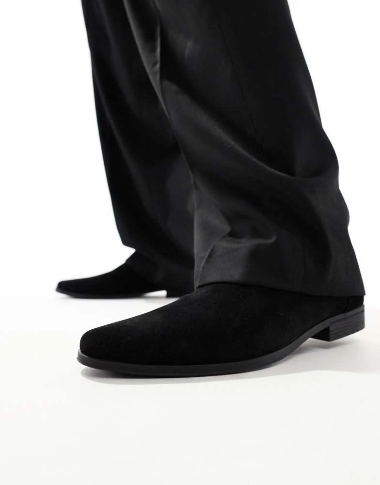 商品ASOS|ASOS DESIGN chelsea boots in black faux suede,价格¥315,第2张图片详细描述