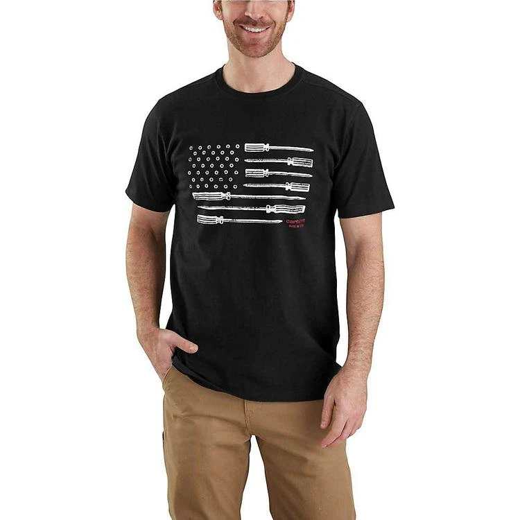 商品Carhartt|男士Lubbock Graphic Tool Flag SS 短袖,价格¥149,第3张图片详细描述