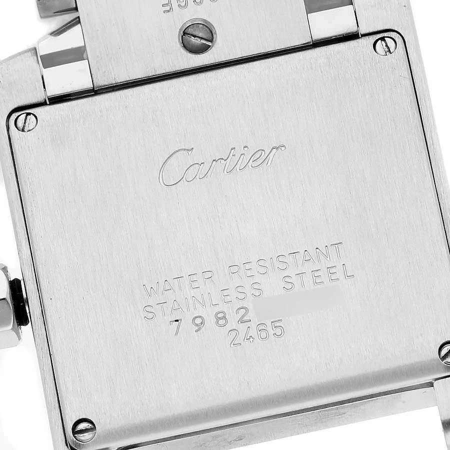 Cartier Silver Stainless Steel Tank Francaise W51011Q3 Women's Wristwatch 25 mm 商品