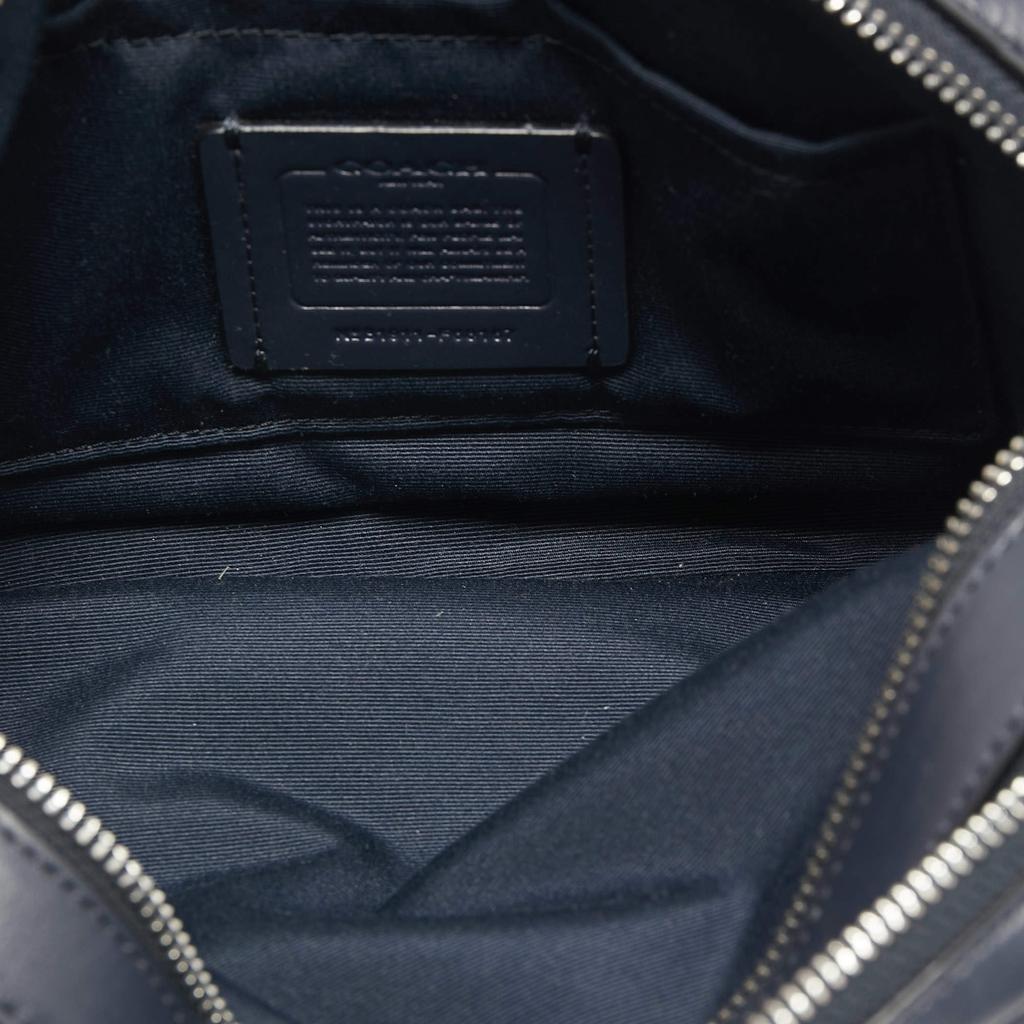 Coach Navy Blue Signature Coated Canvas and Leather Jes Camera Crossbody Bag商品第7张图片规格展示