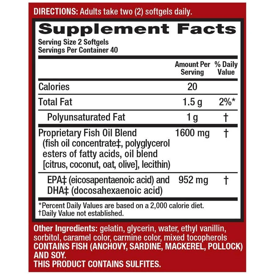 商品MegaRed|Advanced 6X Absorption Softgels, Omega-3 Fish Oil Supplement,价格¥366,第3张图片详细描述
