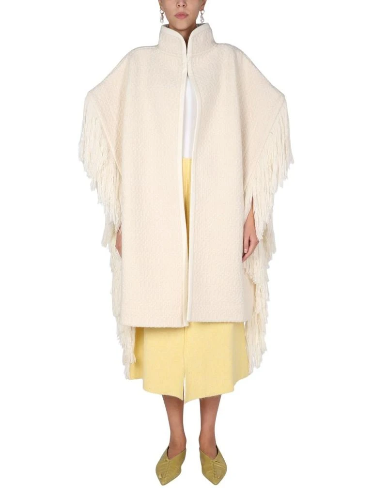 商品Jil Sander|Jil sander women's white other materials trench coat,价格¥11531,第3张图片详细描述