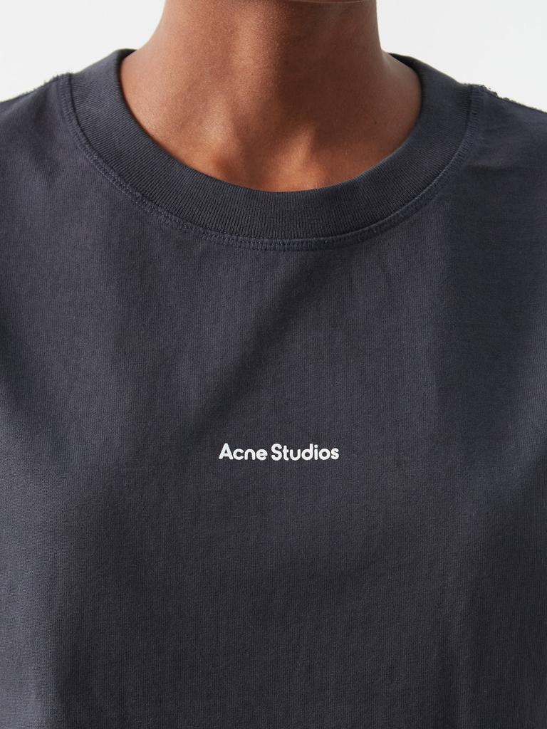 商品Acne Studios|Logo-print cotton jersey T-shirt,价格¥1502,第5张图片详细描述