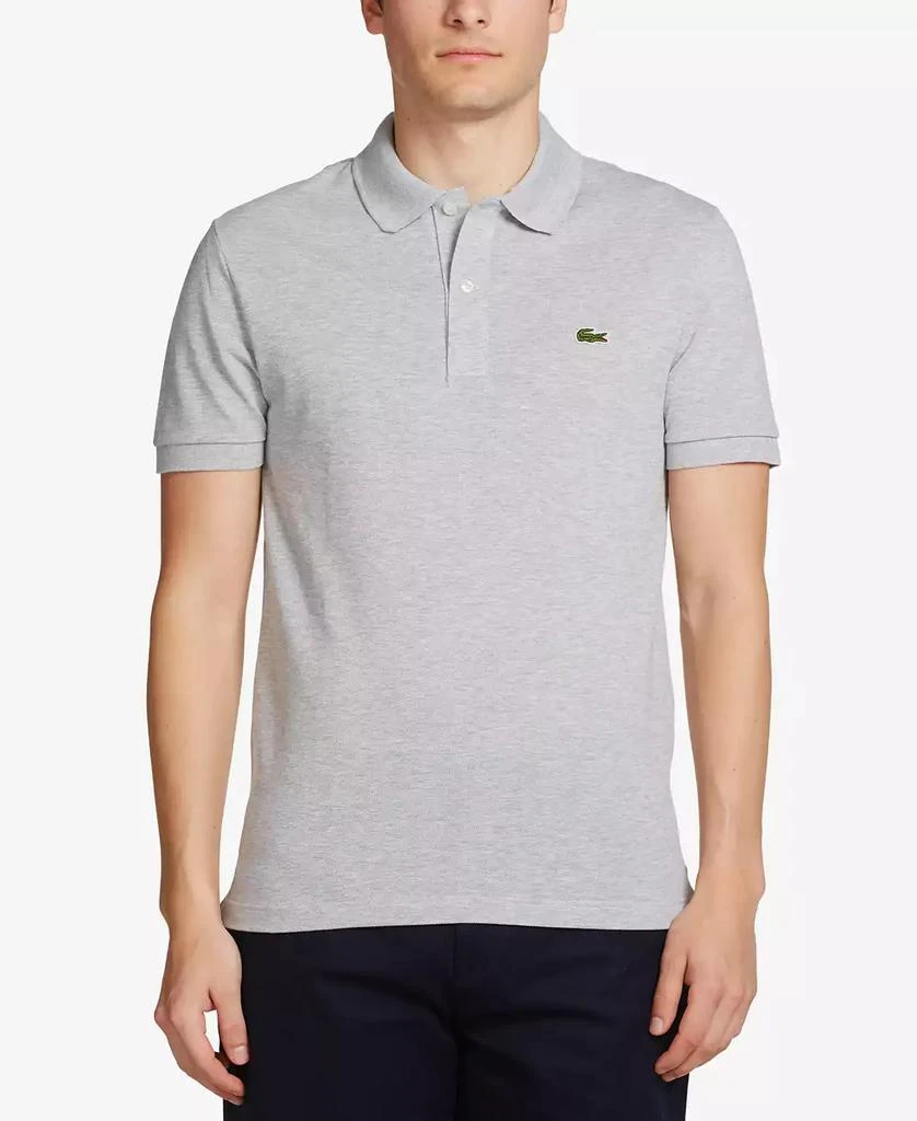 商品Lacoste|Men's Slim Fit Short Sleeve Ribbed Polo Shirt,价格¥444,第1张图片