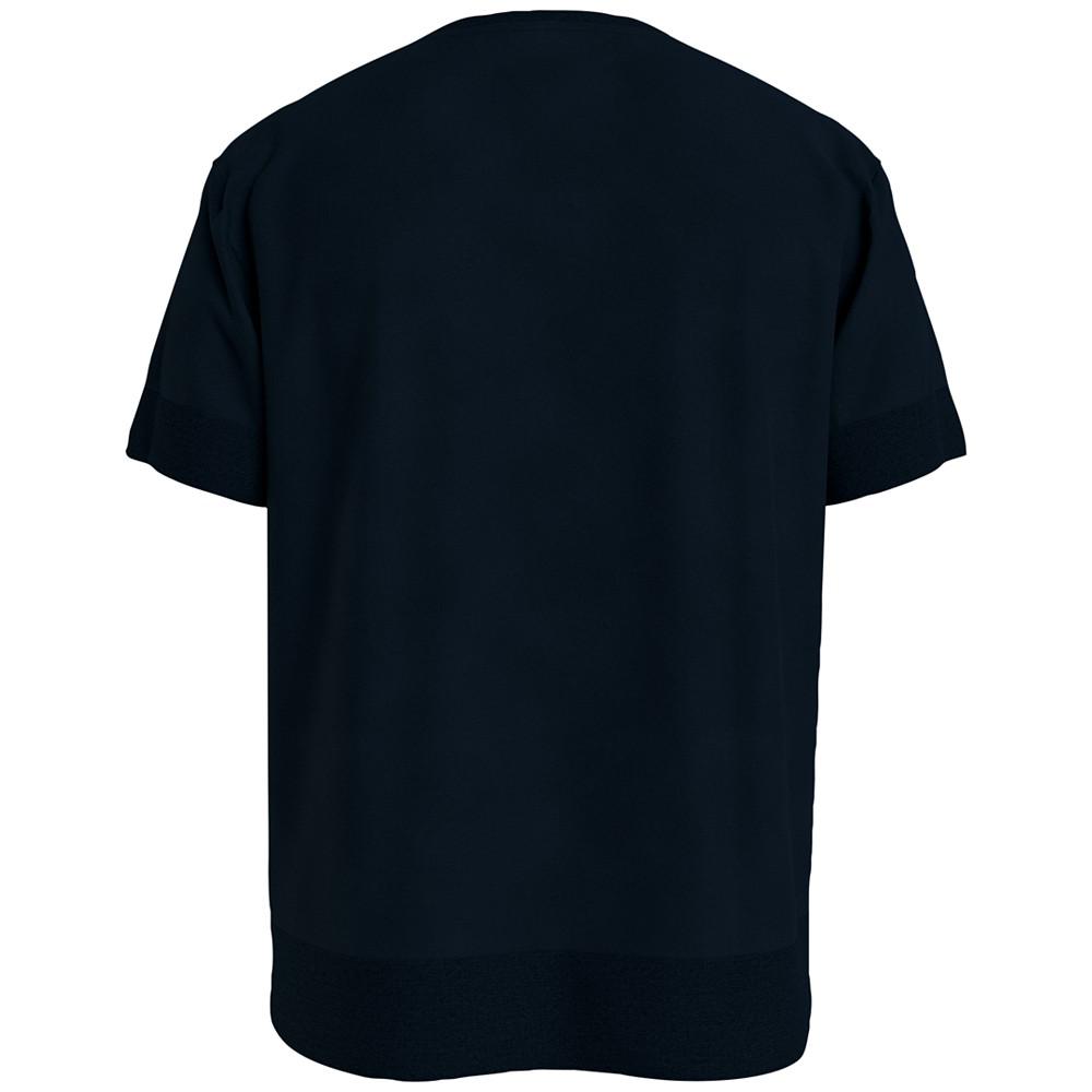 Men's French Terry Short Sleeve Beach T-Shirt商品第2张图片规格展示