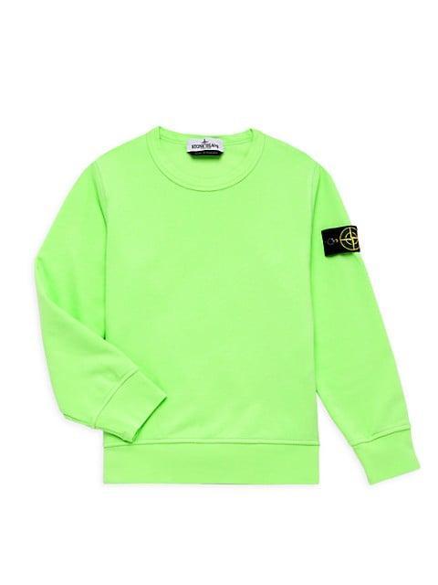 商品Stone Island|Little Boy's & Boy's Cotton Sweatshirt,价格¥817-¥1009,第1张图片