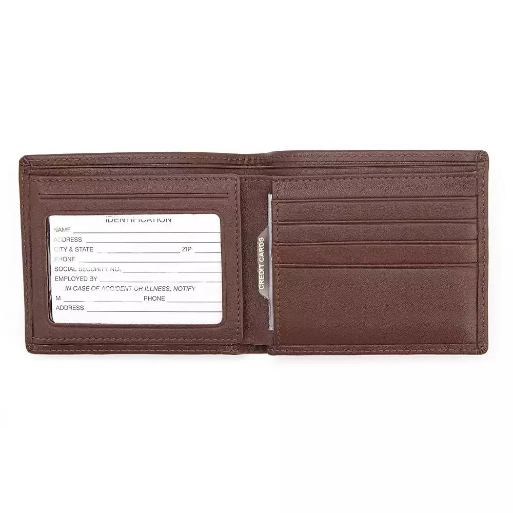 商品ROYCE New York|Men'S Bifold Wallet With Double Id Flap,价格¥487,第2张图片详细描述