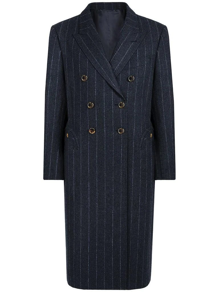 商品BLAZÉ MILANO|Ferien Pinstriped Wool & Cashmere Coat,价格¥6665,第1张图片