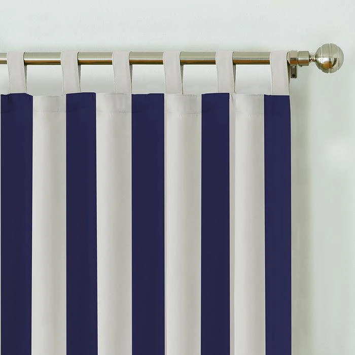 商品Elrene Home Fashions|Highland Stripe Indoor/Outdoor Curtain Panel, 50" x 95",价格¥844,第2张图片详细描述