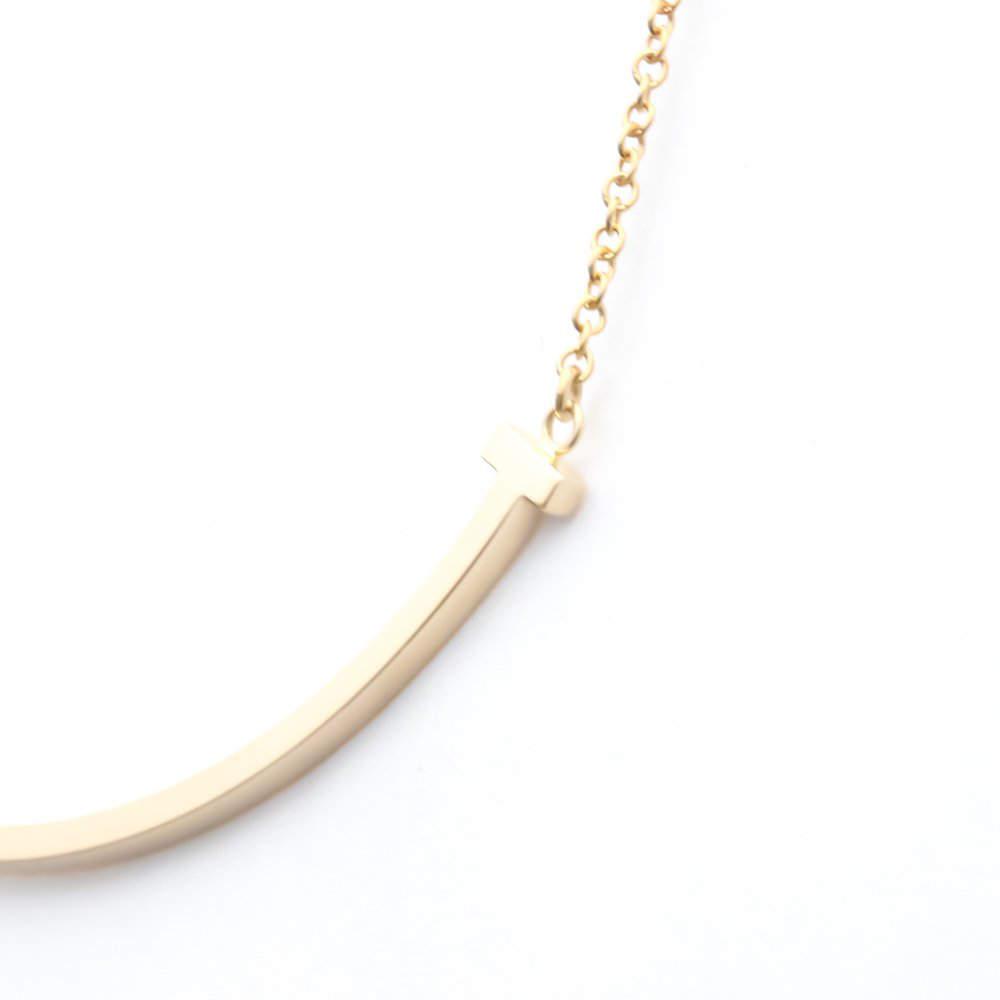 Tiffany & Co. Tiffany T Smile Small 18K Rose Gold Necklace商品第9张图片规格展示