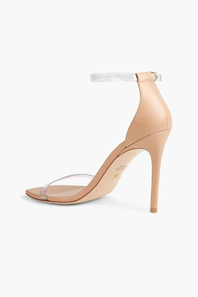 商品Stuart Weitzman|Leather and PVC sandals,价格¥1759,第3张图片详细描述