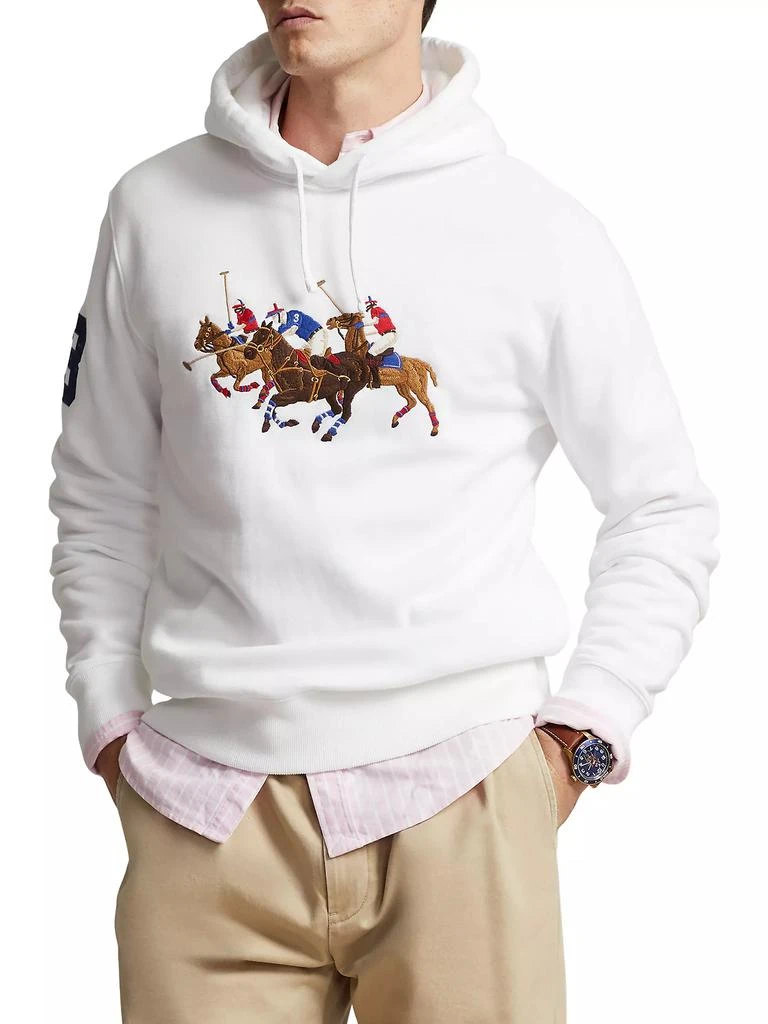 商品Ralph Lauren|Logo Patch Cotton-Blend Hoodie,价格¥741,第3张图片详细描述