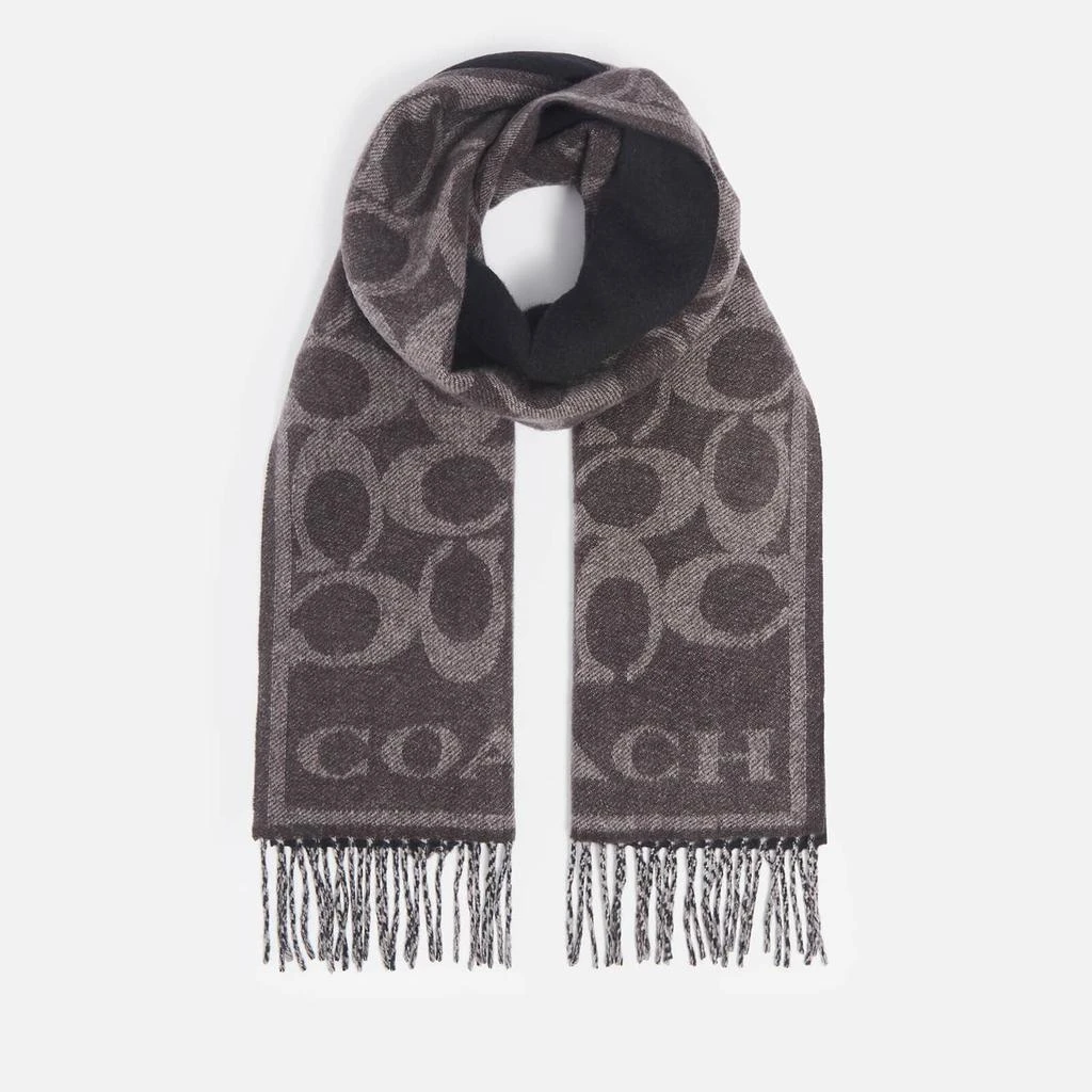 商品Coach|Coach Eve Signature C Reversible Muffler Cashmere-Jacquard Scarf,价格¥2386,第1张图片