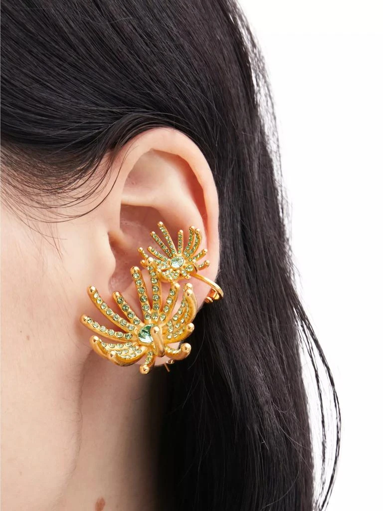 商品Oscar de la Renta|Goldtone & Glass Crystal Firework Earrings,价格¥3095,第2张图片详细描述