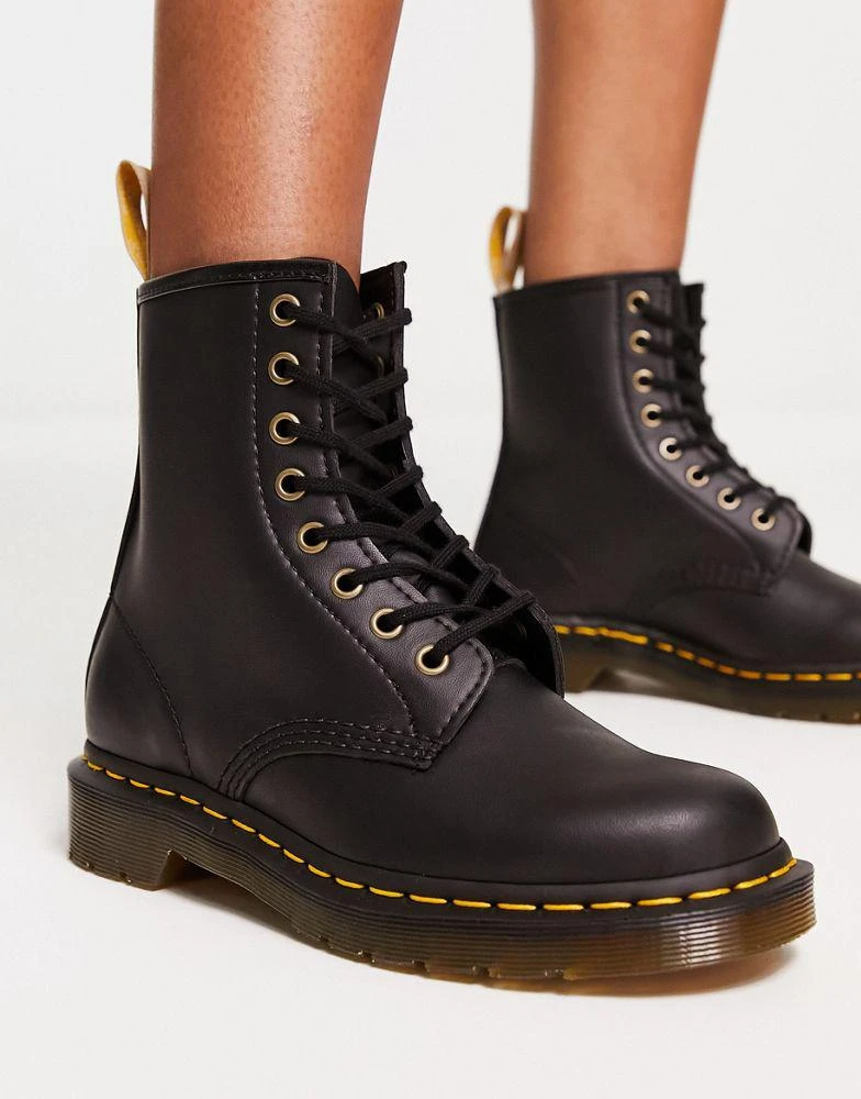 商品Dr. Martens|Dr Martens Vegan 1460 classic ankle boots in black,价格¥1547,第3张图片详细描述