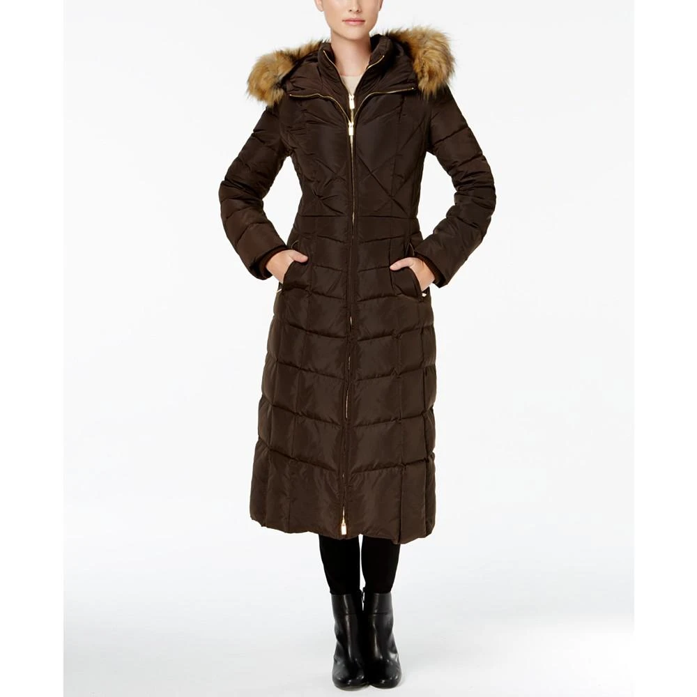 商品JONES NEW YORK|Faux-Fur-Trim Down Maxi Coat,价格¥1796,第1张图片