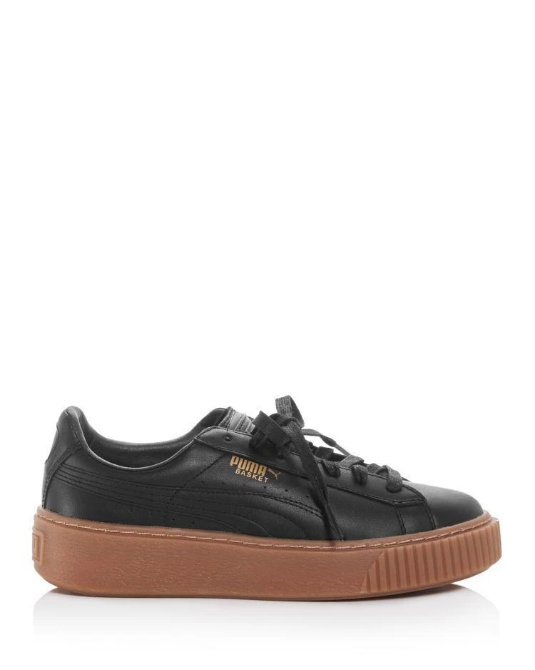 商品Puma|女士 Core 绑带厚底板鞋,价格¥596,第2张图片详细描述