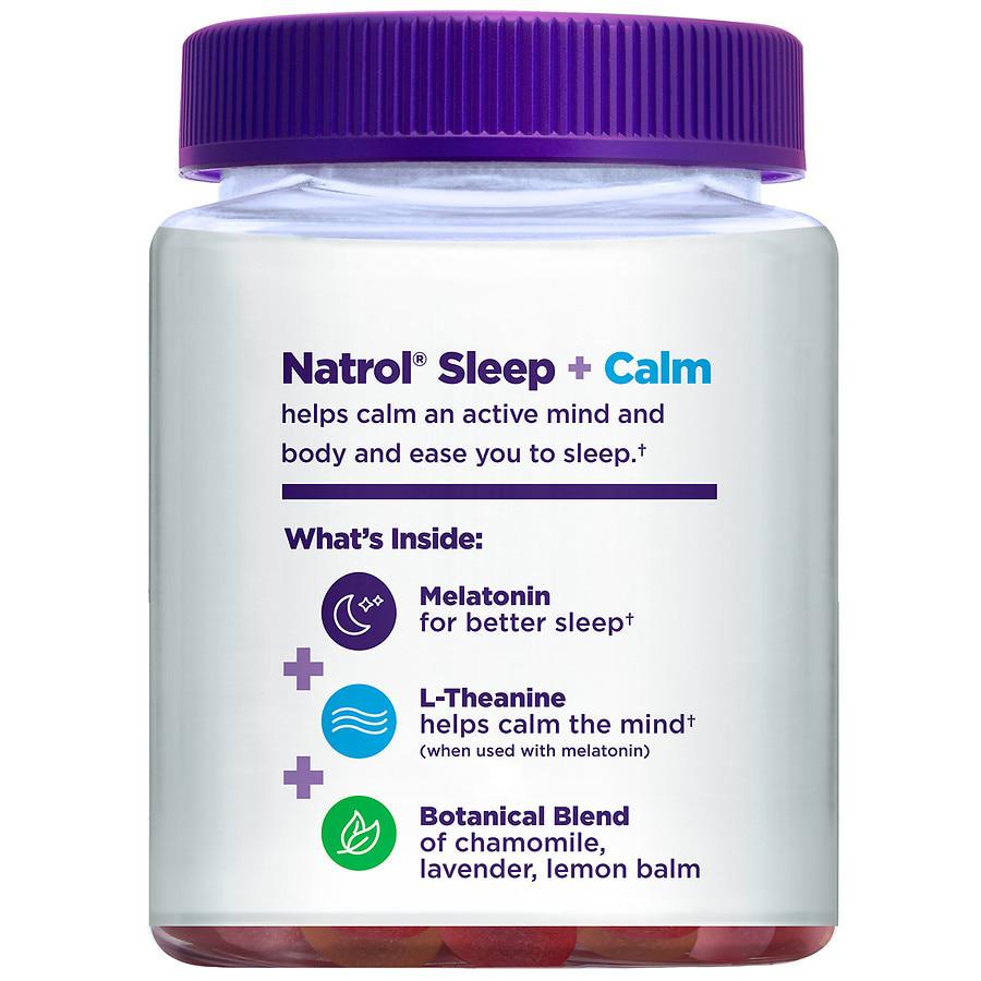 Sleep+ Calm, Melatonin and L-Theanine, Gummies Strawberry商品第2张图片规格展示