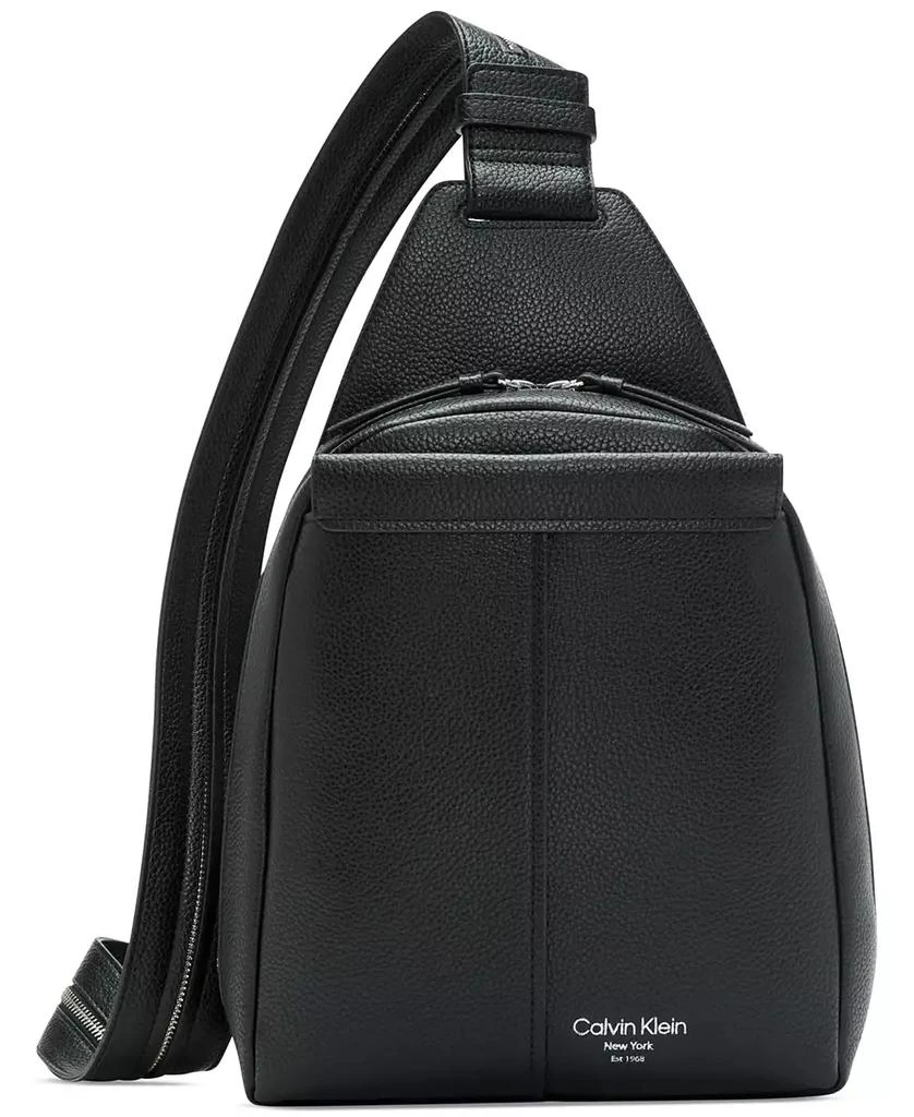 商品Calvin Klein|Millie Convertible Leather Sling Bag, Backpack,价格¥566,第1张图片