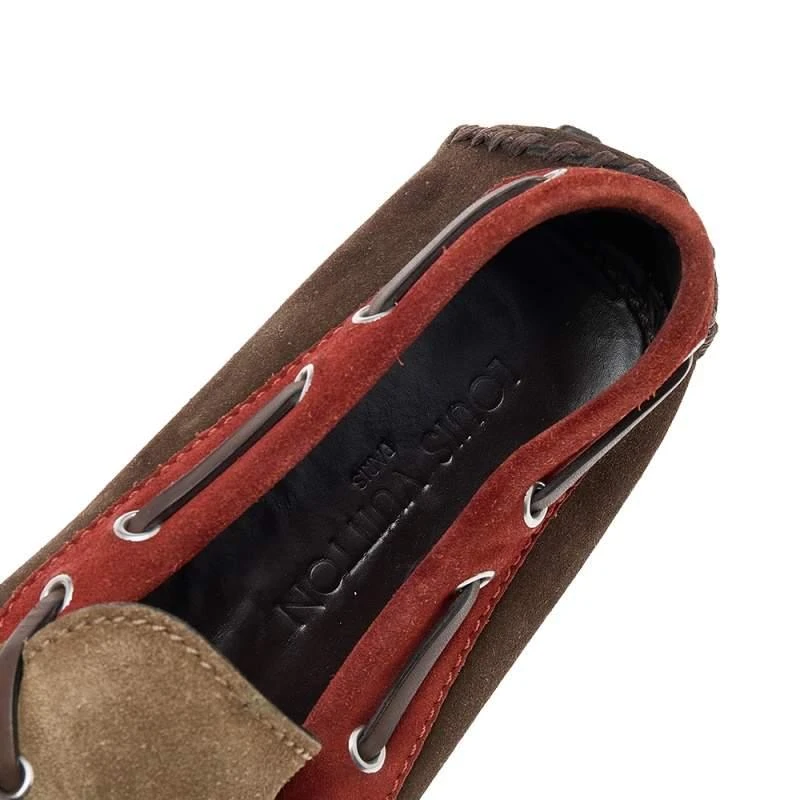 Louis Vuitton Multicolor Suede Arizona Slip On Loafers Size 42 商品