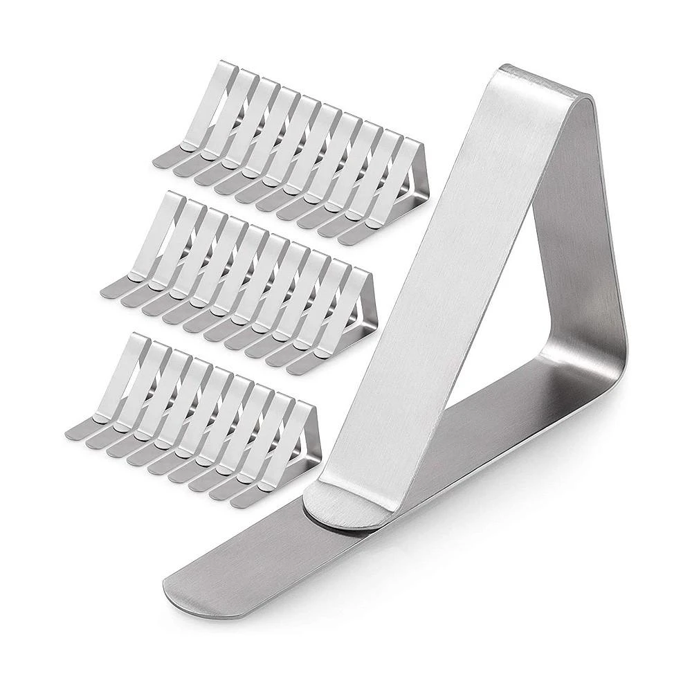 商品Zulay Kitchen|30 Pack Durable Stainless Steel Table Cloth Clips & Cover Clamps,价格¥84,第1张图片