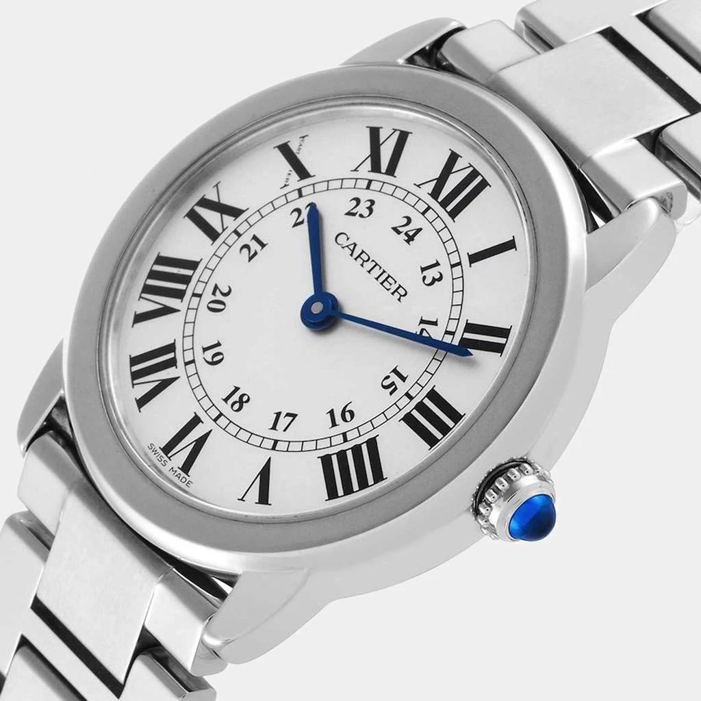 商品[二手商品] Cartier|Cartier Silver Stainless Steel Ronde Solo W6701004 Women's Wristwatch 29 mm,价格¥26749,第2张图片详细描述