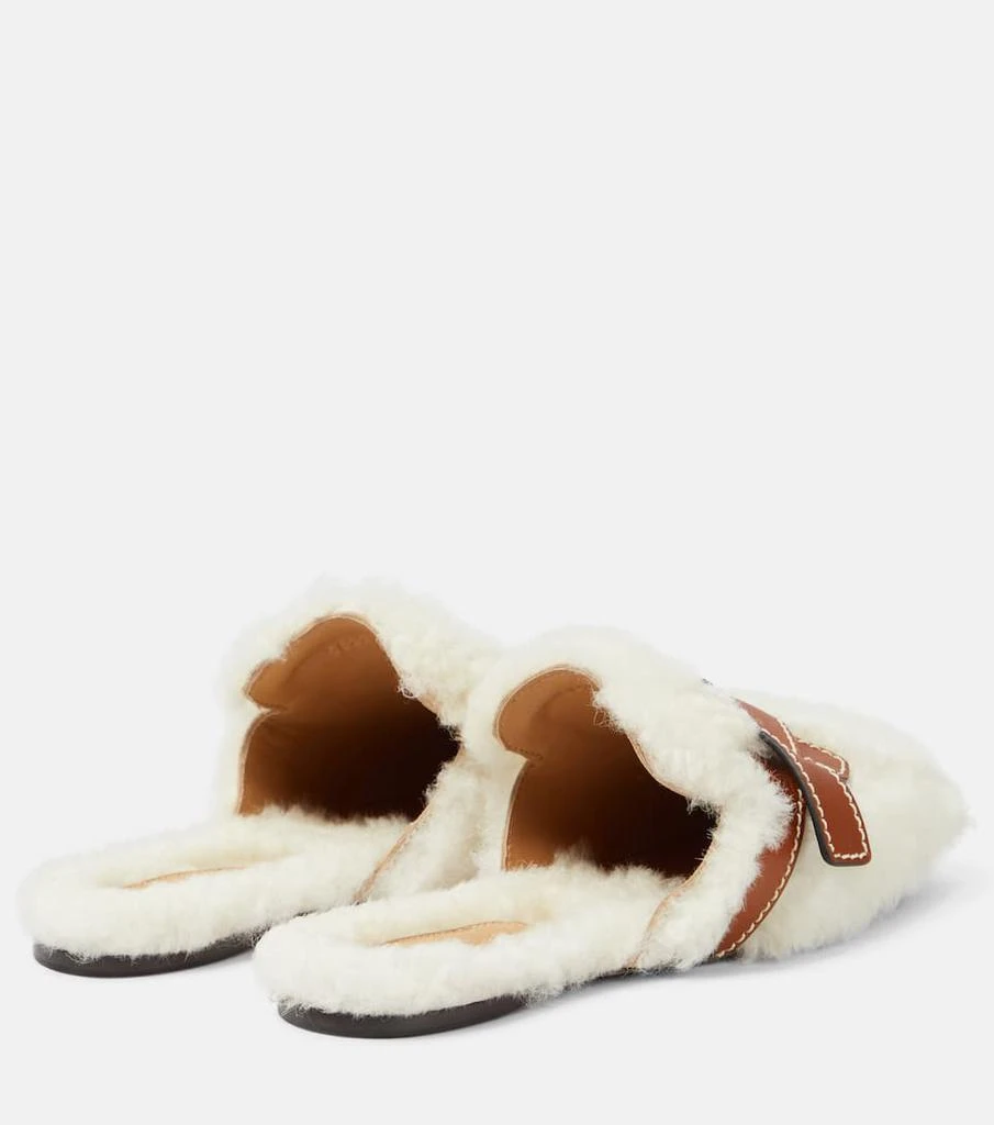 商品Loewe|Gate shearling slippers,价格¥6571,第3张图片详细描述