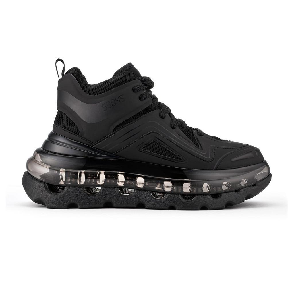 商品SHOES 53045|BUMP'AIR 纯黑色 高帮鞋,价格¥3143,第4张图片详细描述