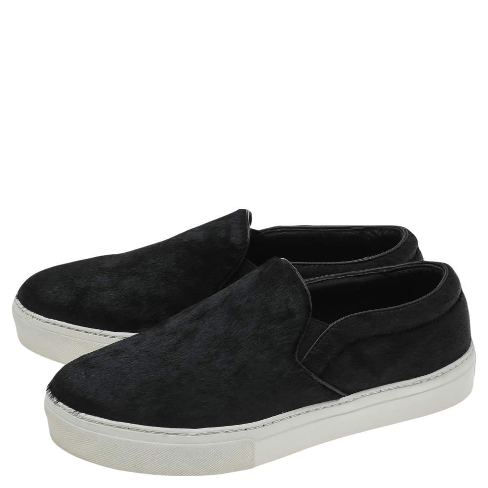 商品[二手商品] Celine|Celine Black Pony Hair Slip On Sneakers Size 40,价格¥2269,第6张图片详细描述