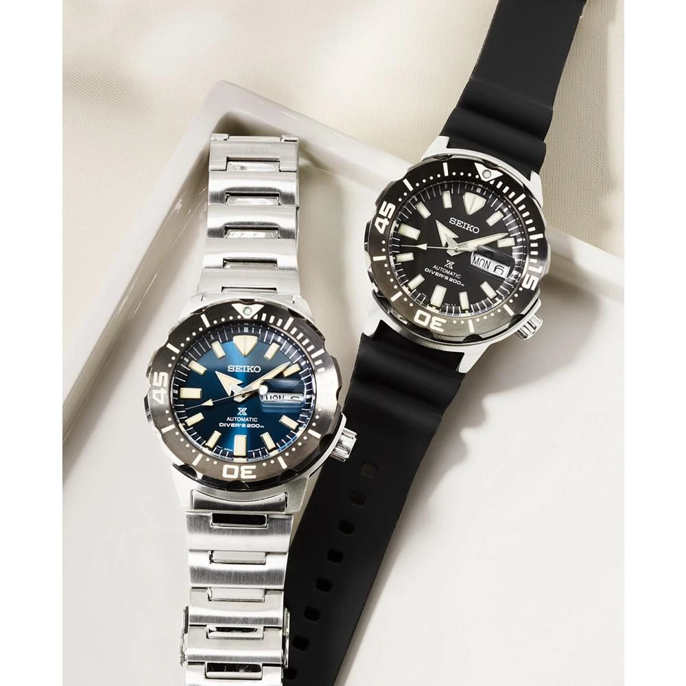 商品Seiko|Men's Automatic Prospex Diver Stainless Steel Bracelet Watch 42.4mm,价格¥3321,第2张图片详细描述
