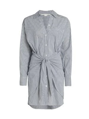 Roanoke Cotton-Blend Striped Shirtdress 商品