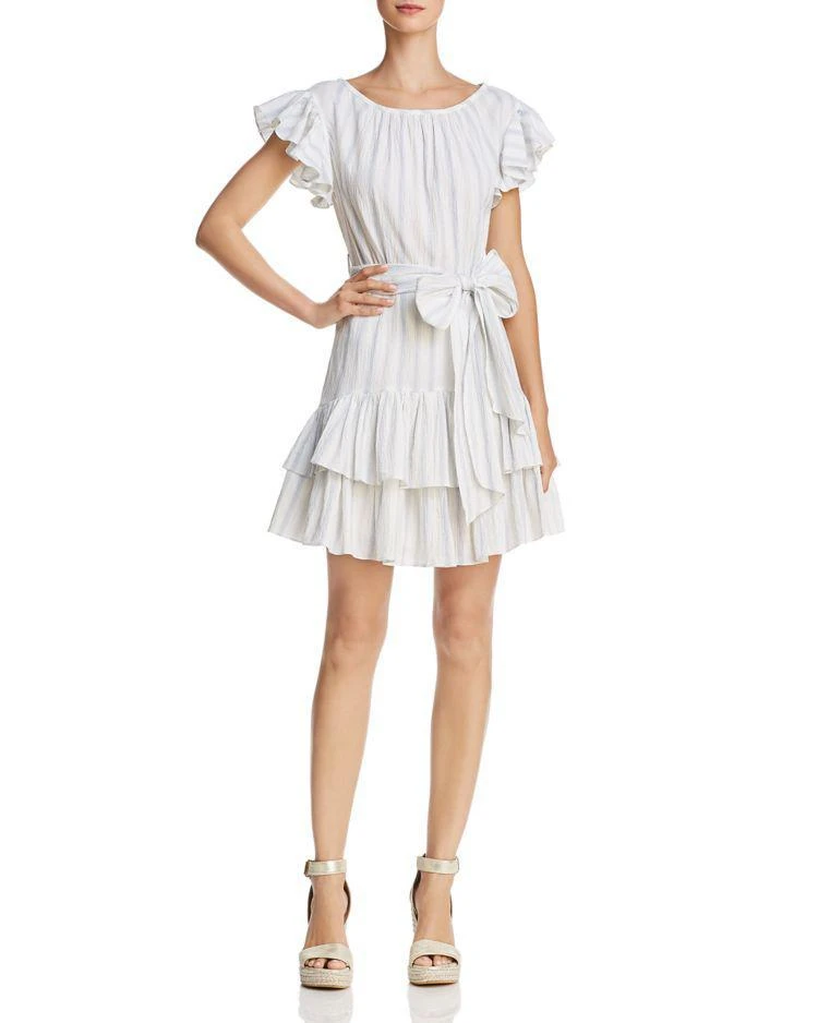 商品Rebecca Taylor|Striped Ruffle Dress,价格¥1559,第1张图片