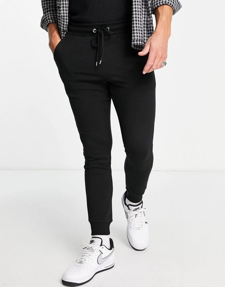 商品ASOS|ASOS DESIGN skinny joggers in black,价格¥177,第4张图片详细描述