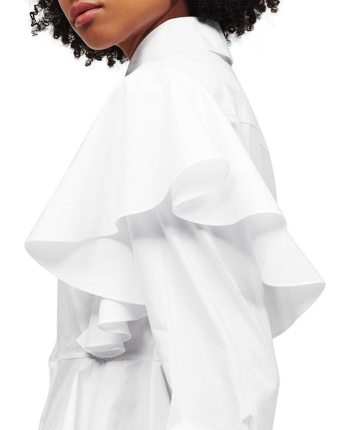 商品Karl Lagerfeld Paris|Ruffle Poplin Shirt,价格¥2241,第2张图片详细描述