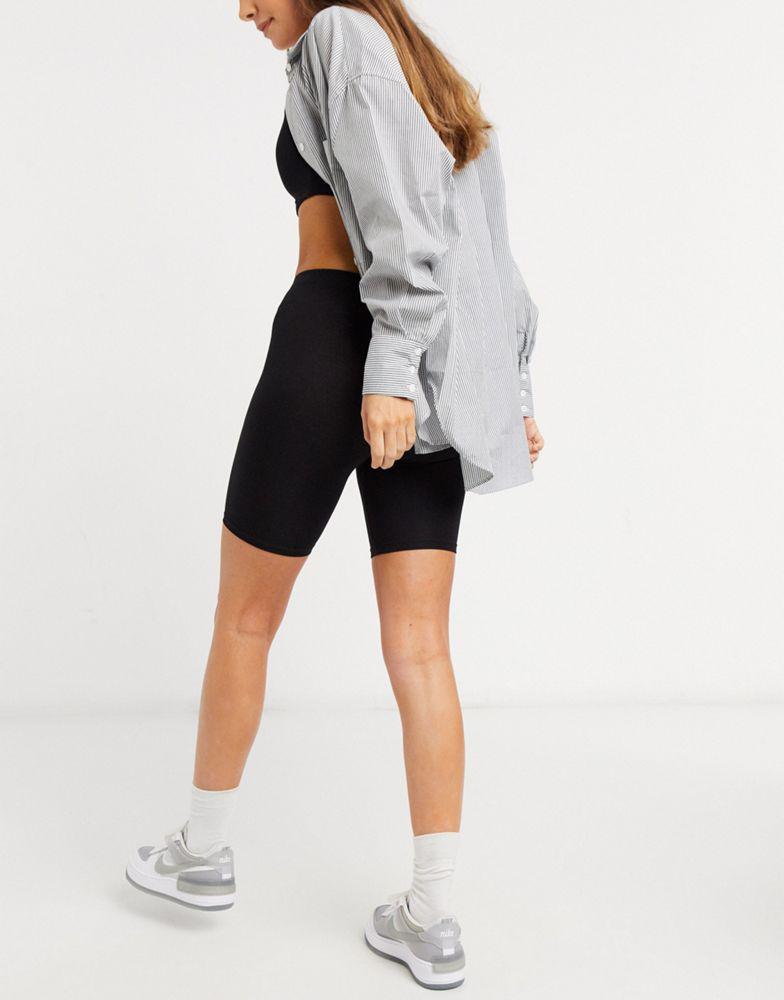 ASOS DESIGN basic legging shorts in black商品第2张图片规格展示