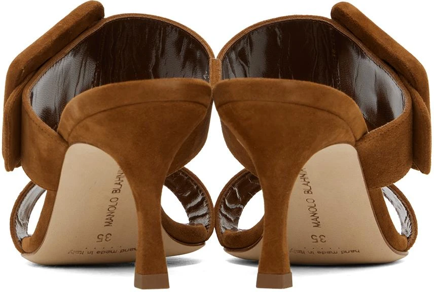 商品Manolo Blahnik|Brown Gable Heeled Sandals,价格¥5323,第2张图片详细描述