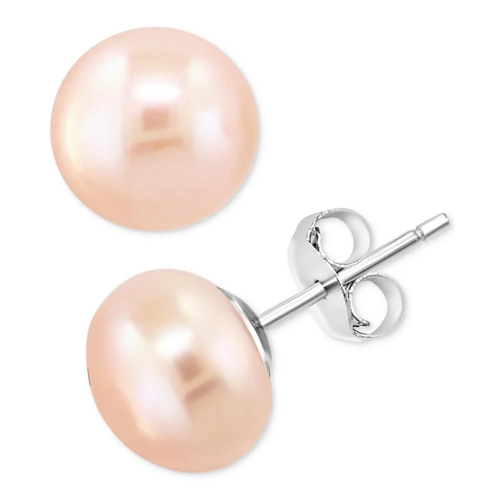 商品Effy|EFFY® 3-Pc. Set Pink, Peach, & White Cultured Freshwater Pearl (9mm) Stud Earrings in Sterling Silver,价格¥2249,第4张图片详细描述